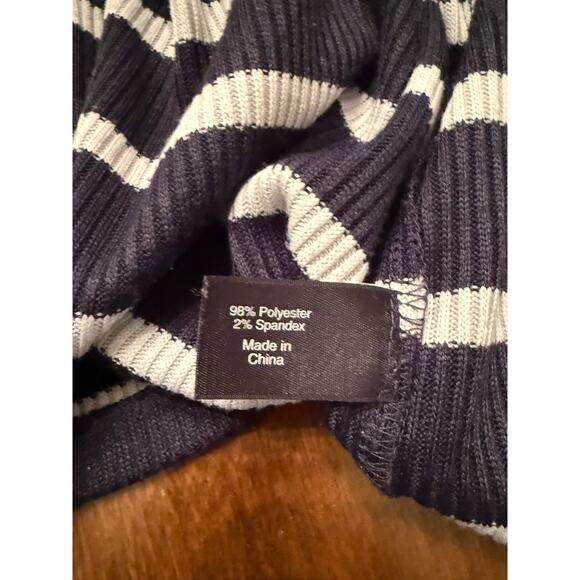 Lane Bryant Women's Dark Navy White Stripe Open Front Cardigan Size 22/24 - Picture 5 of 8